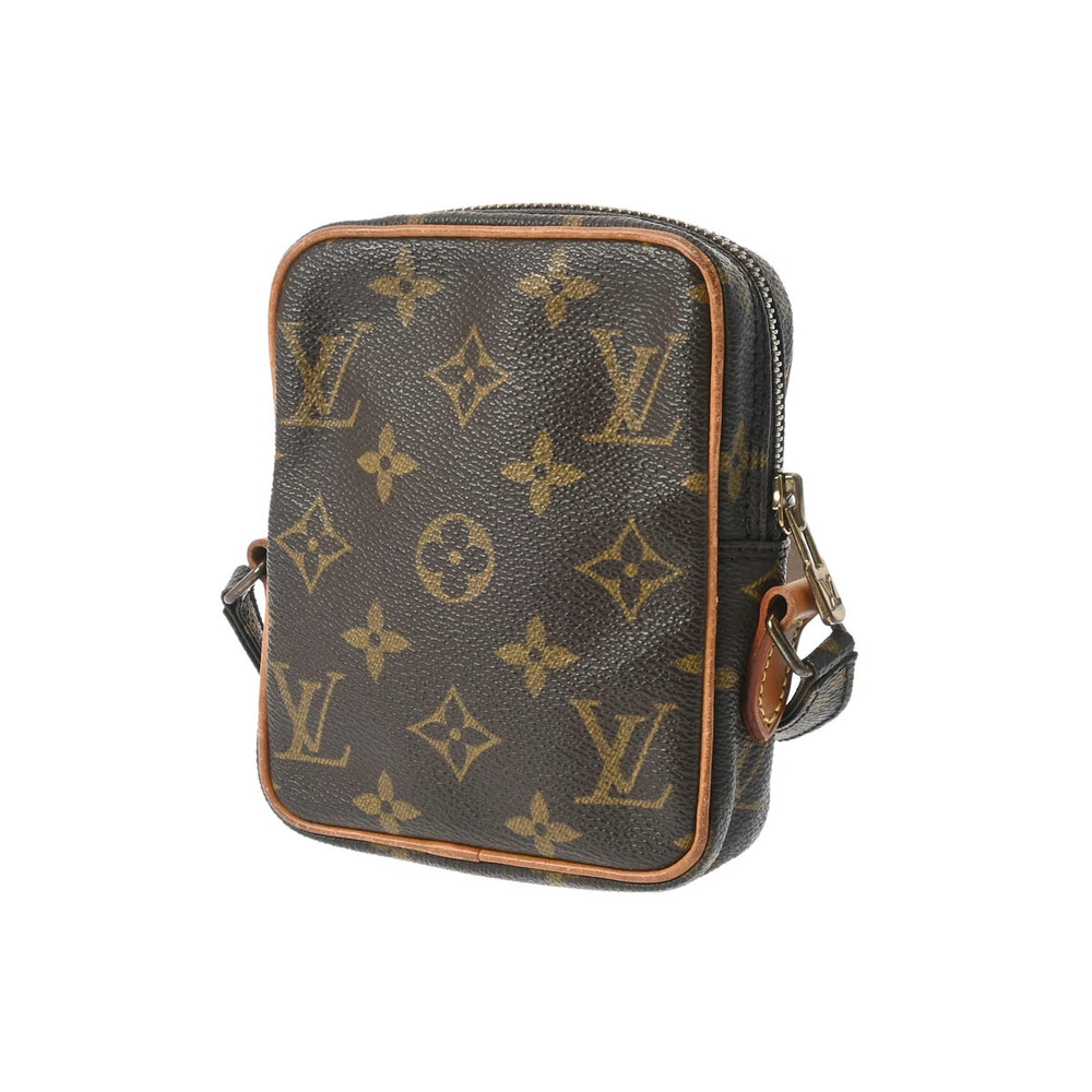 Louis Vuitton Danube Bag Canvas Brown Shoulder Monogram Brown